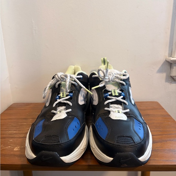 Nike Men's Chunky Sneaker in Black, Blue & Neon Yellow - Picture 8 of 10